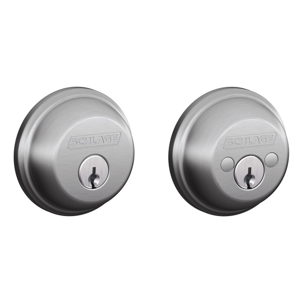 Schlage Residential Grade AAA, Double Cyl, C KWY, US26D, Rectangle Stk B62 626 KD